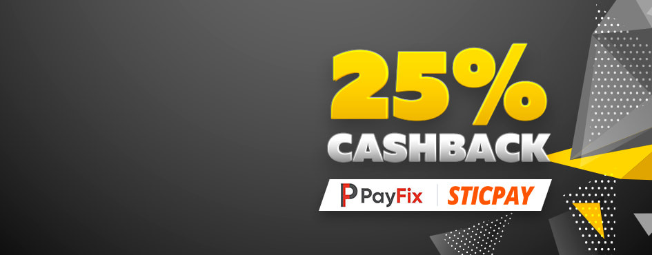 Sticpay %25 Cashback Bonus